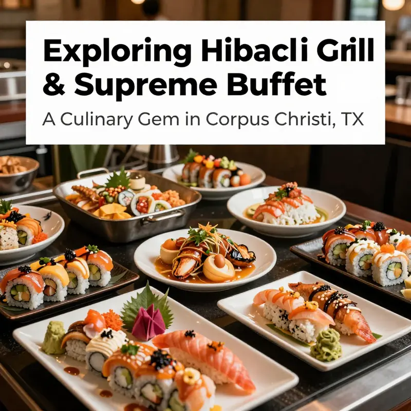 View of Hibachi Grill & Supreme Buffet’s exterior, highlighting its strategic location near Highway 358.
