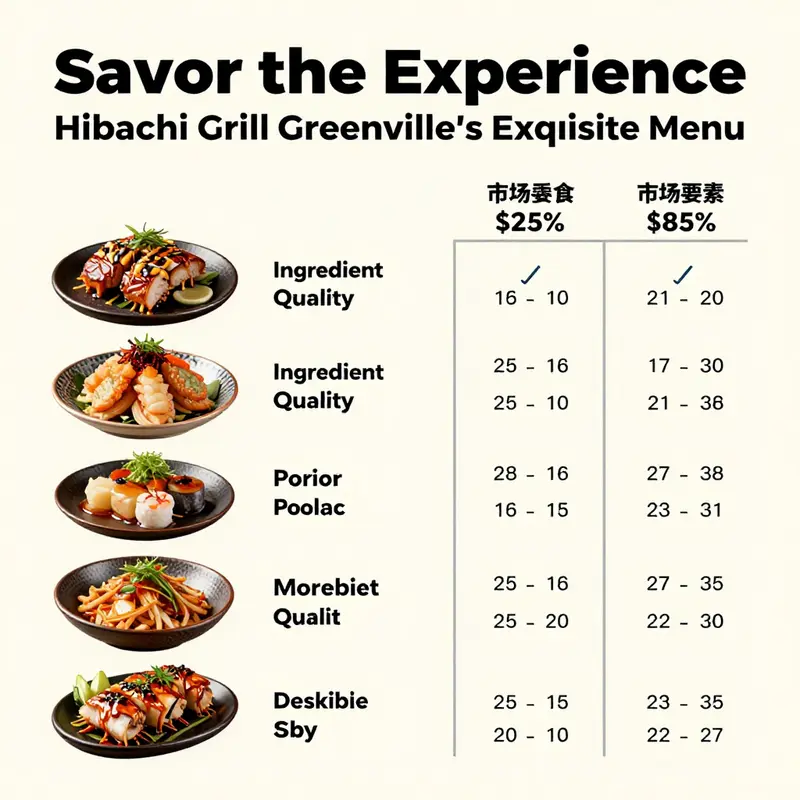 A delightful assembly of Hibachi Grill dishes showcasing the restaurant’s dedication to quality and presentation.