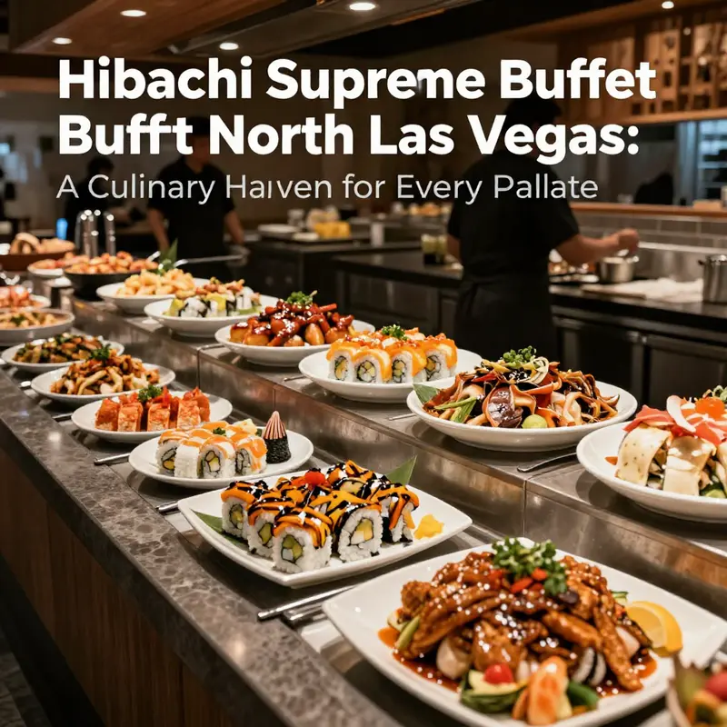 A diverse buffet spread at Hibachi Supreme Buffet, highlighting the variety of cuisines available for diners.