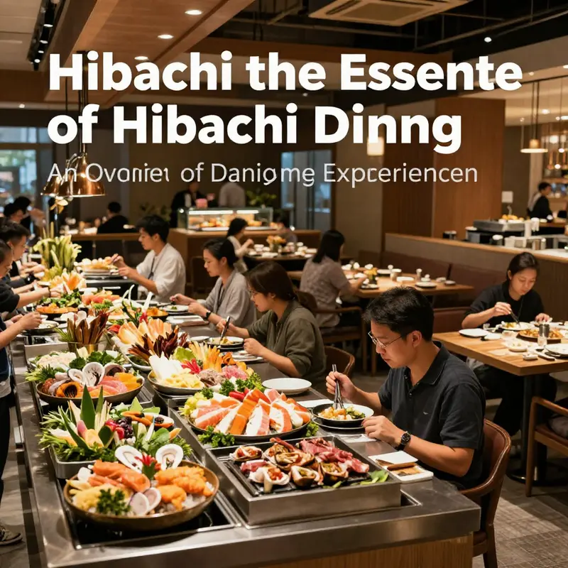 Overview of the Hibachi Supreme Buffet highlighting the vibrant dining atmosphere and variety of food options.