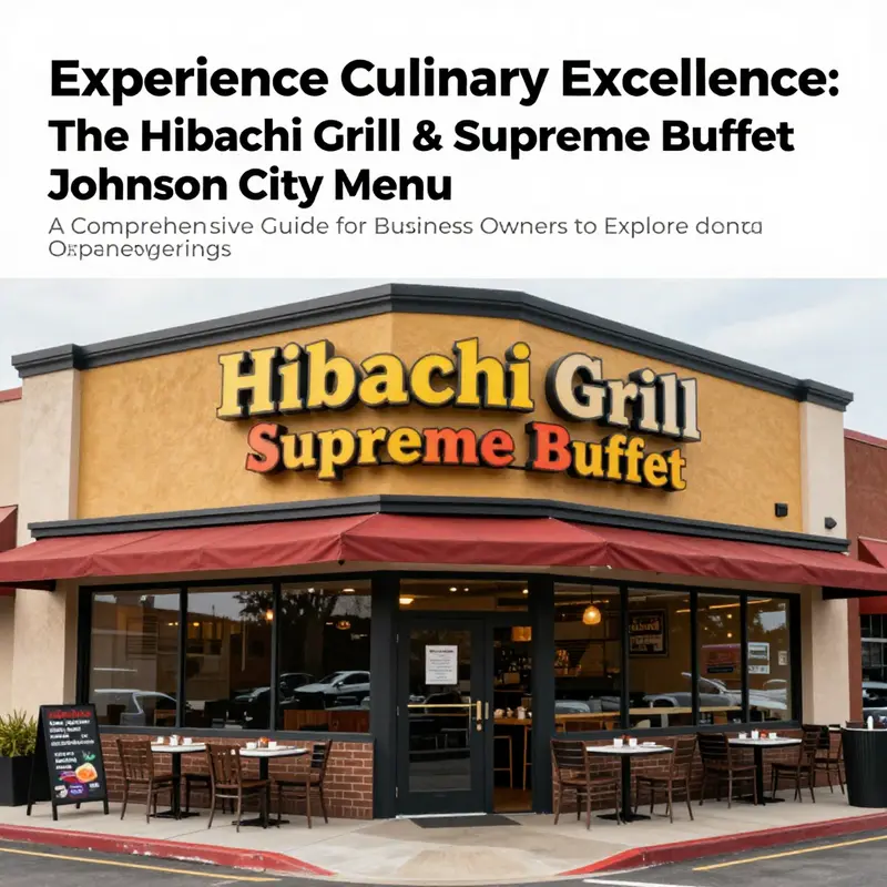 The inviting exterior of Hibachi Grill & Supreme Buffet with colorful signage and an welcoming atmosphere.
