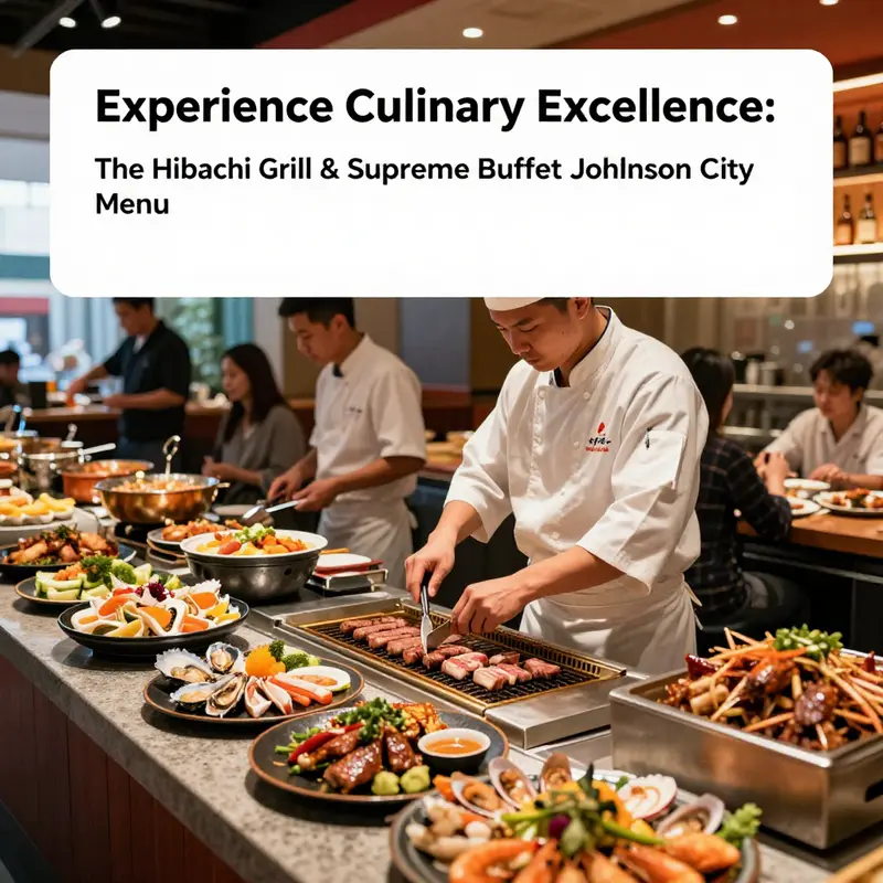 An overview image showcasing the hibachi grill experience at Hibachi Grill & Supreme Buffet.