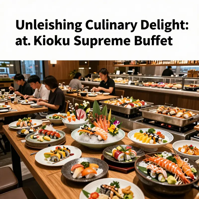 The inviting atmosphere at Kioku Supreme Buffet encourages diners to indulge in a delightful buffet experience.