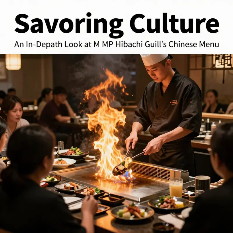 An enticing overview of the diverse dishes available on M P Hibachi Grill’s Chinese menu.