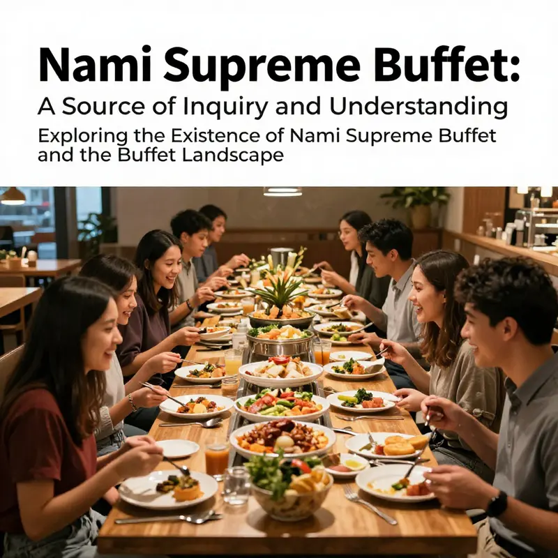 Diners enjoying a buffet meal, illustrating a lively and engaging dining atmosphere.