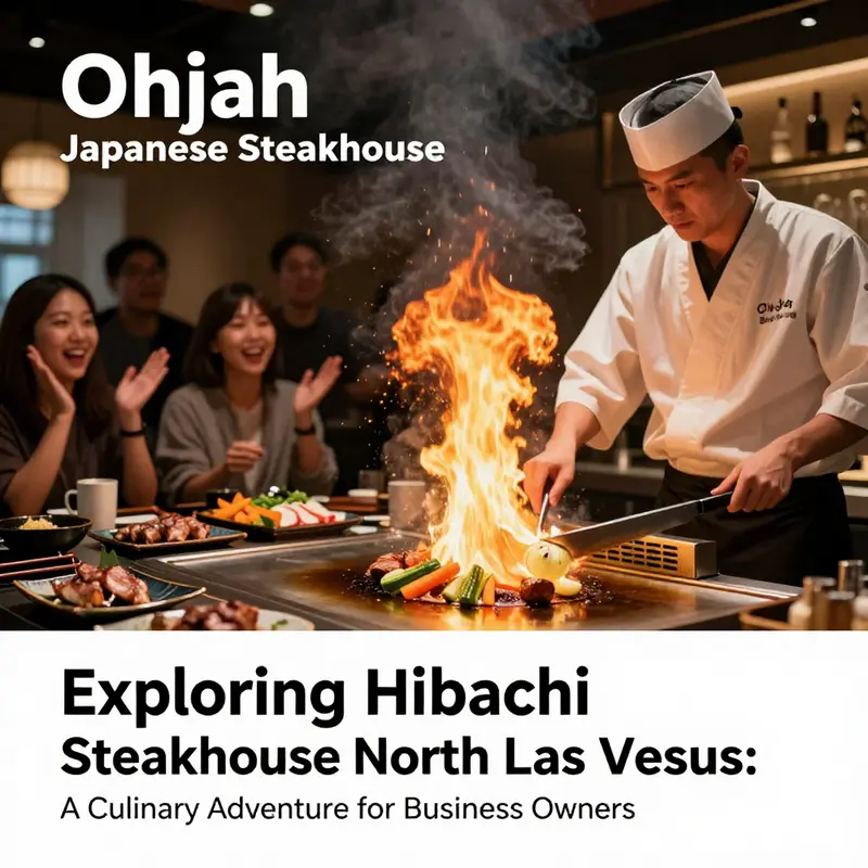 An engaging hibachi performance at Ohjah Japanese Steakhouse showcasing culinary excitement.