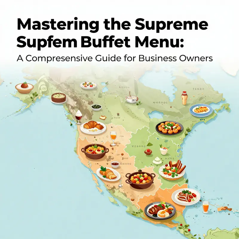 A lavish display of Asian cuisine at a Supreme Buffet, illustrating the quality and variety of offerings.
