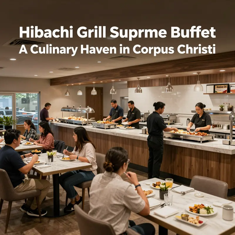 A diverse array of dishes displaying the culinary offerings of Hibachi Grill Supreme Buffet.