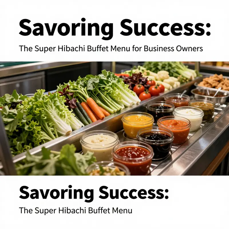 An impressive assortment of main dishes showcasing the hibachi cooking style.