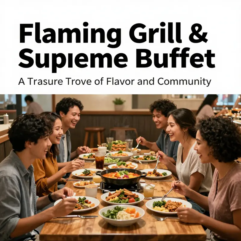 A colorful display of Asian cuisine available at Flaming Grill & Supreme Buffet, representing culinary diversity.
