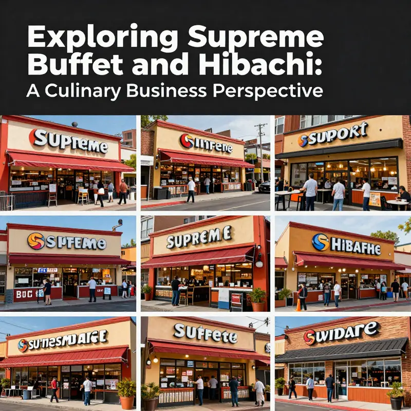 Diverse locations of Supreme Buffet & Hibachi inviting customers for a unique dining experience.