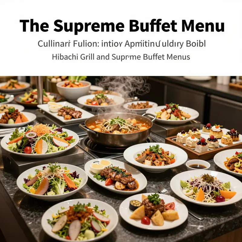 A chef prepares fresh ingredients at a hibachi grill, promoting an interactive dining experience.