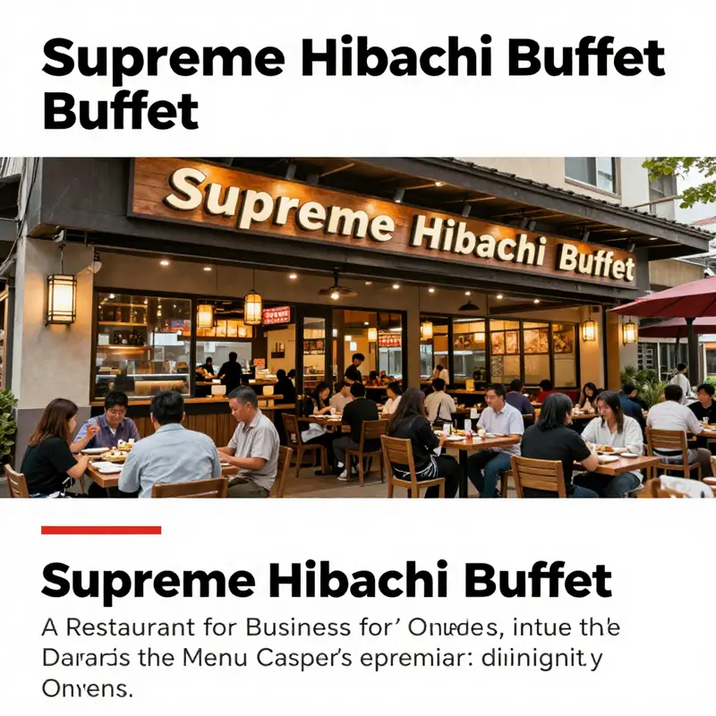 The exterior view of Supreme Hibachi Buffet, showcasing its welcoming atmosphere.