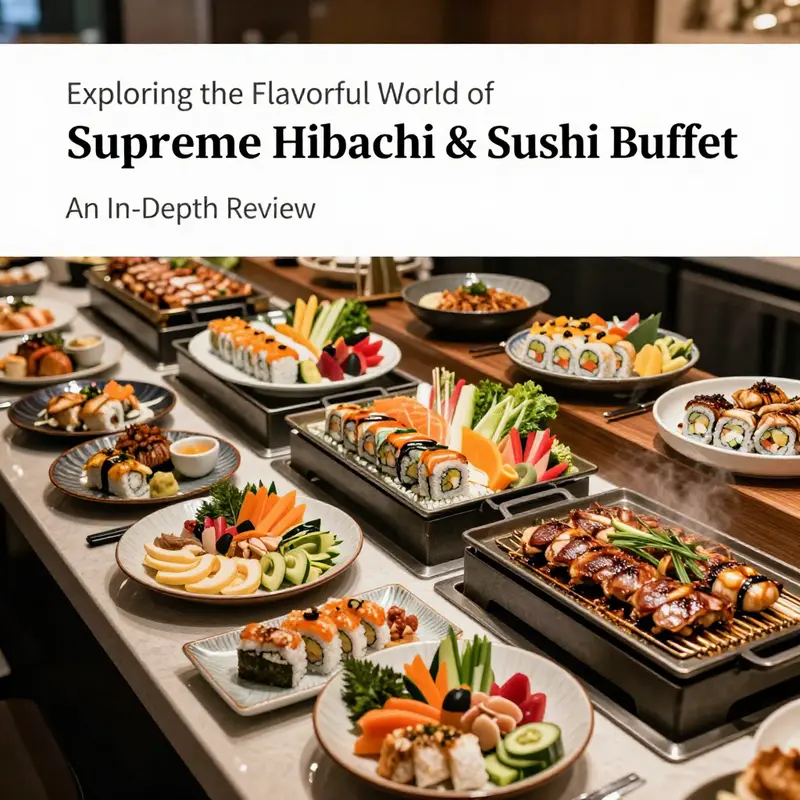A view of Supreme Hibachi & Sushi Buffet locations highlighting customer experiences and diverse dining environments.