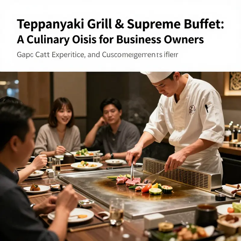 An interactive teppanyaki experience where chefs engage with guests while preparing meals.