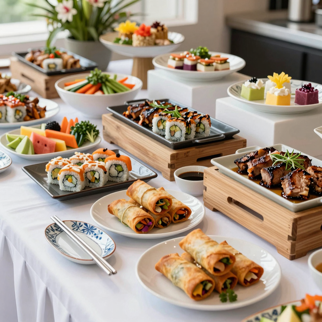 Vibrant Buffet Setup