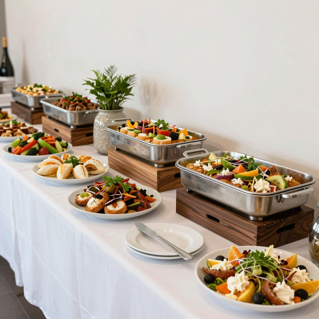 Buffet Setup at Flaming Grill