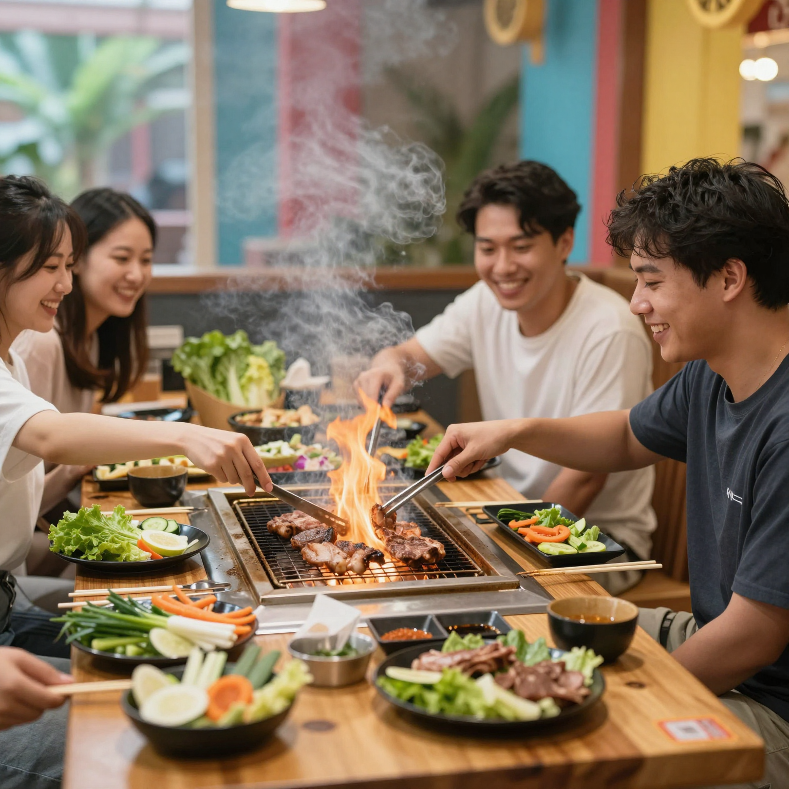 Hibachi Grill Setting
