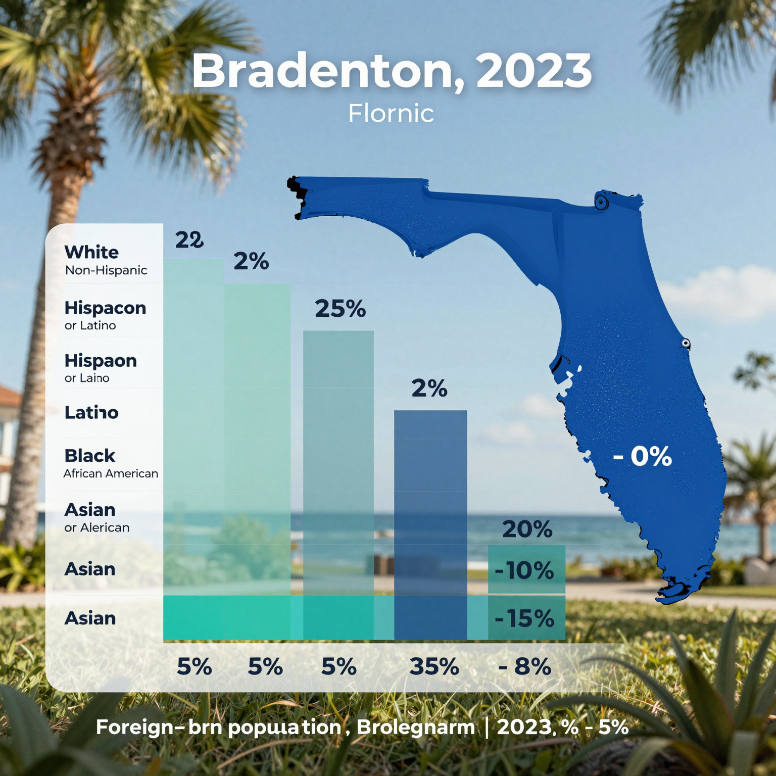 Demographic Composition of Bradenton, FL
