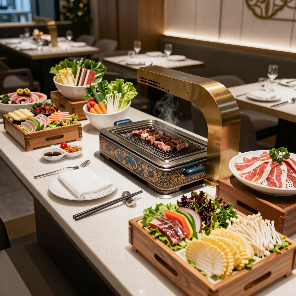 Hibachi Grill Setup