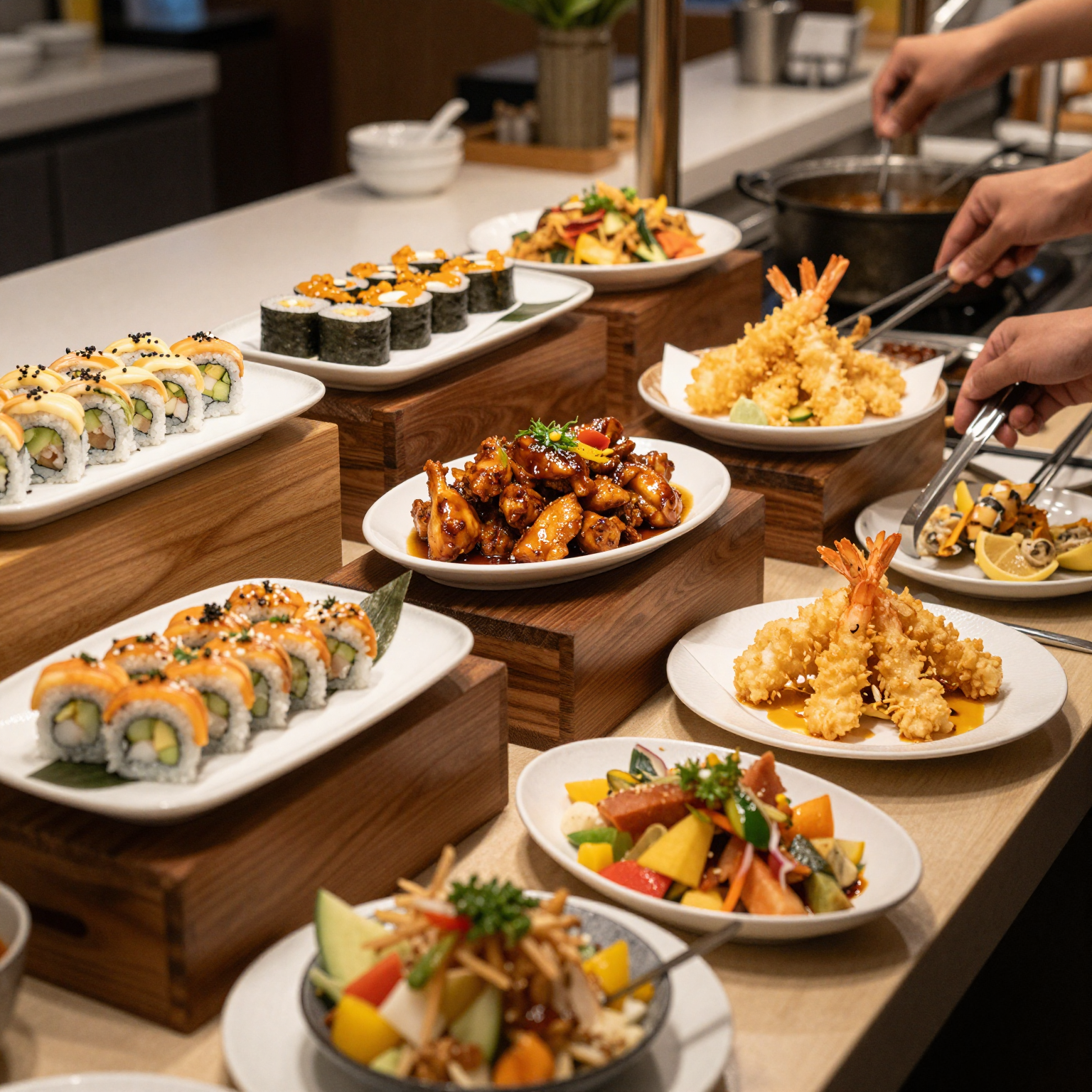 Hibachi Buffet Dishes