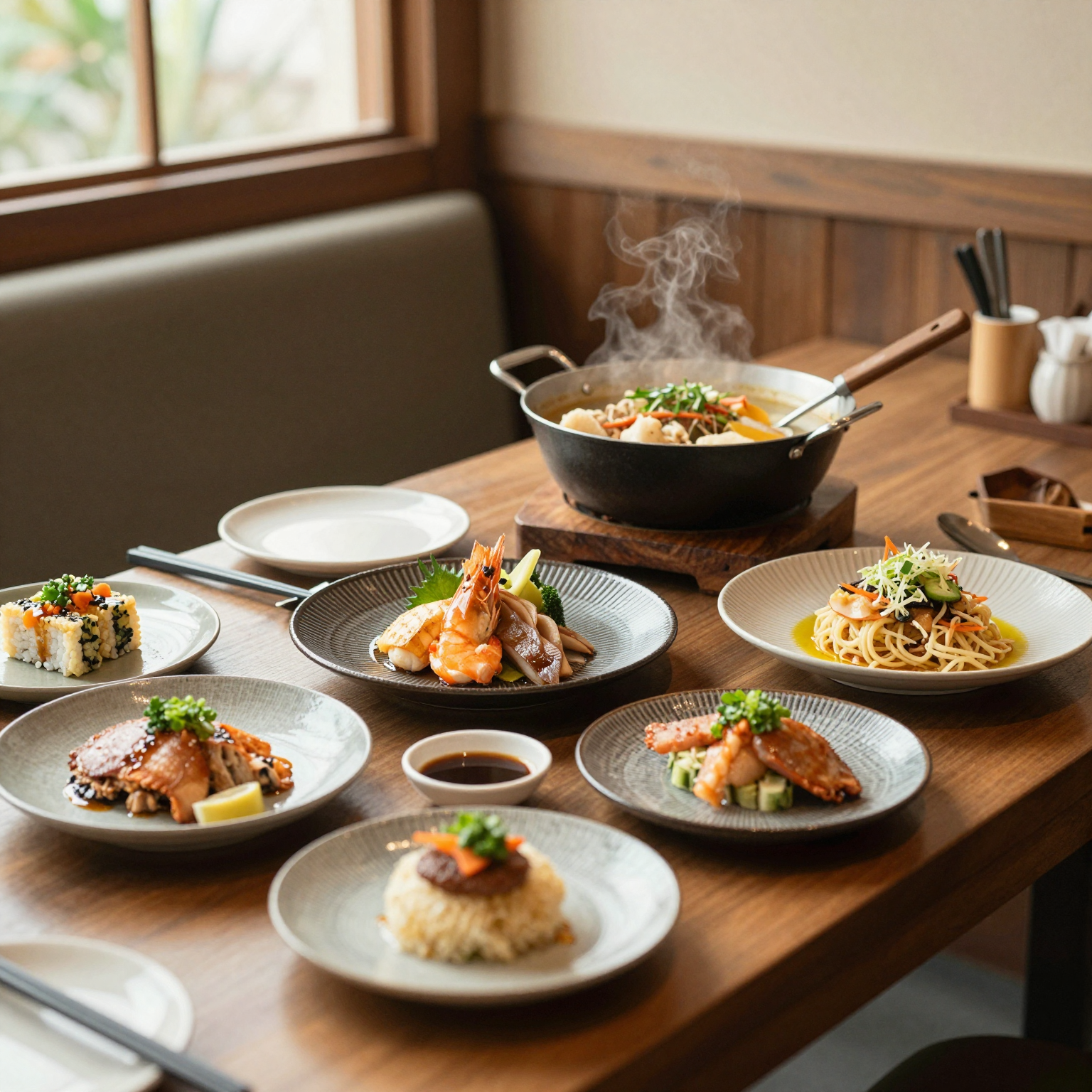 Ichiban Supreme Buffet - An inviting dining setup showcasing diverse Asian cuisine.