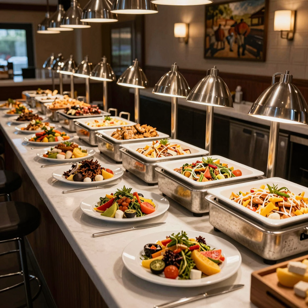 Inviting atmosphere of Flaming Grill & Supreme Buffet