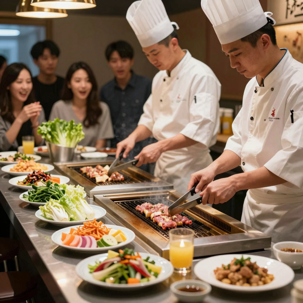 Hibachi Grill Setup
