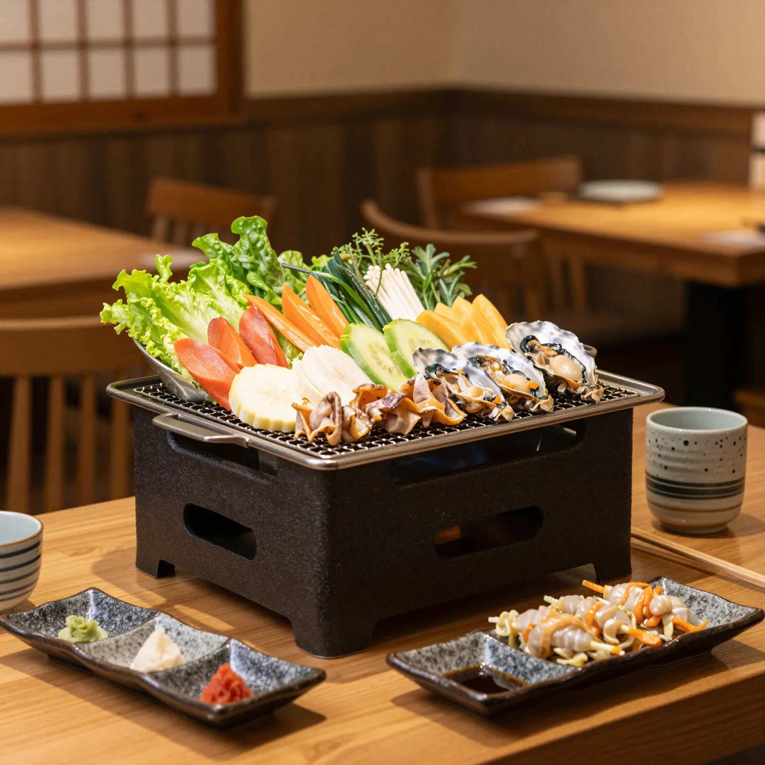Hibachi Grill Setup