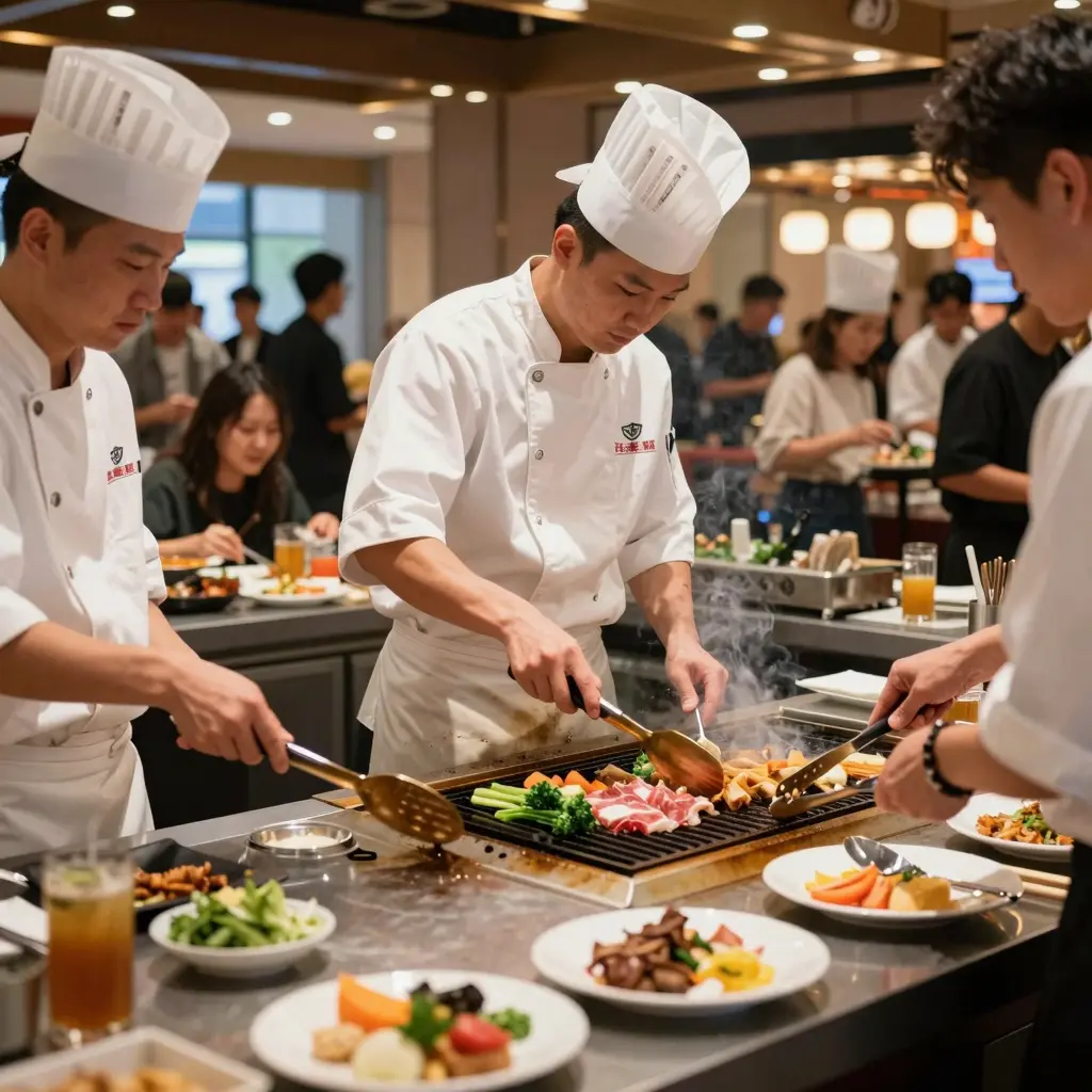 Hibachi Grill Preparation