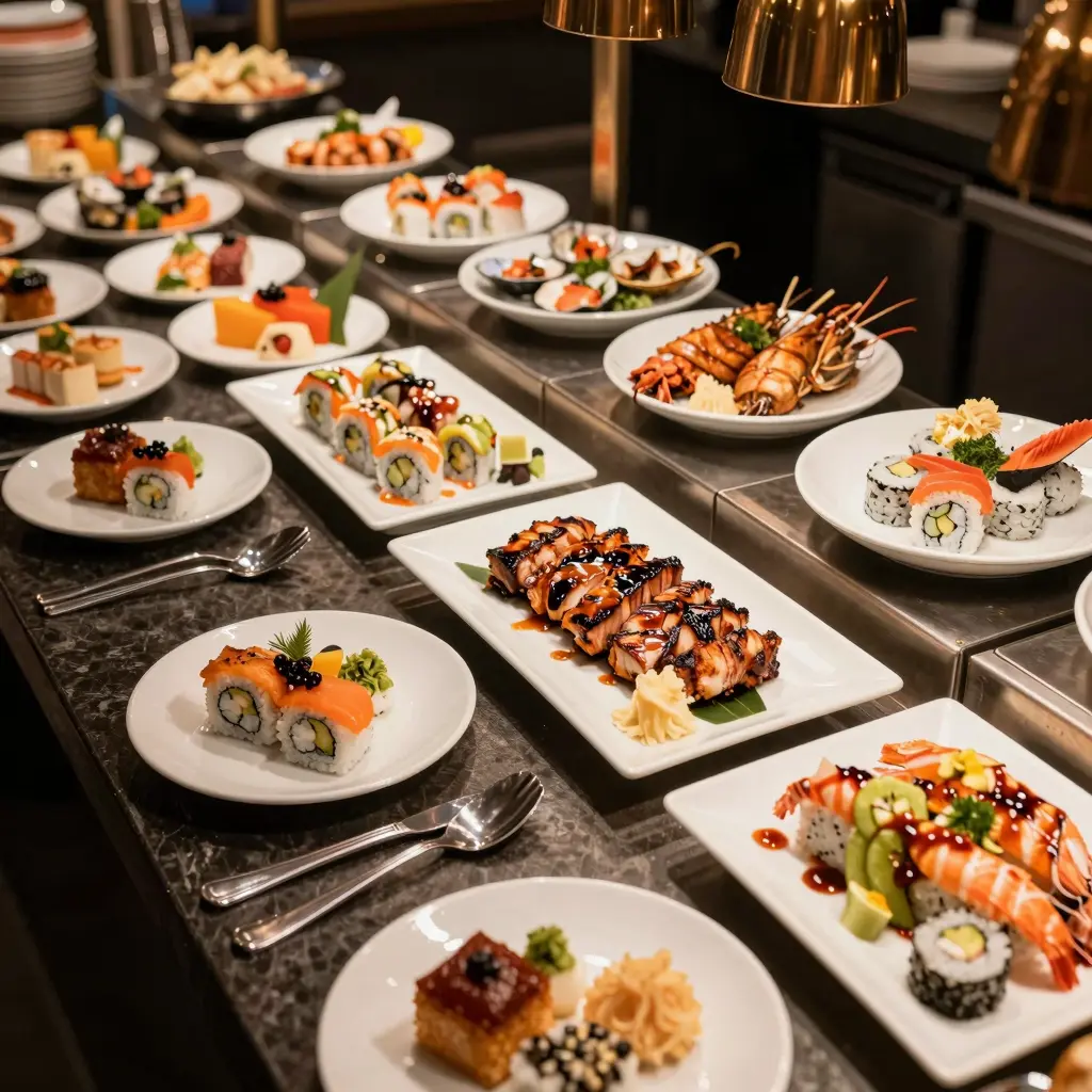 Buffet Layout at Hibachi Grill Supreme Buffet