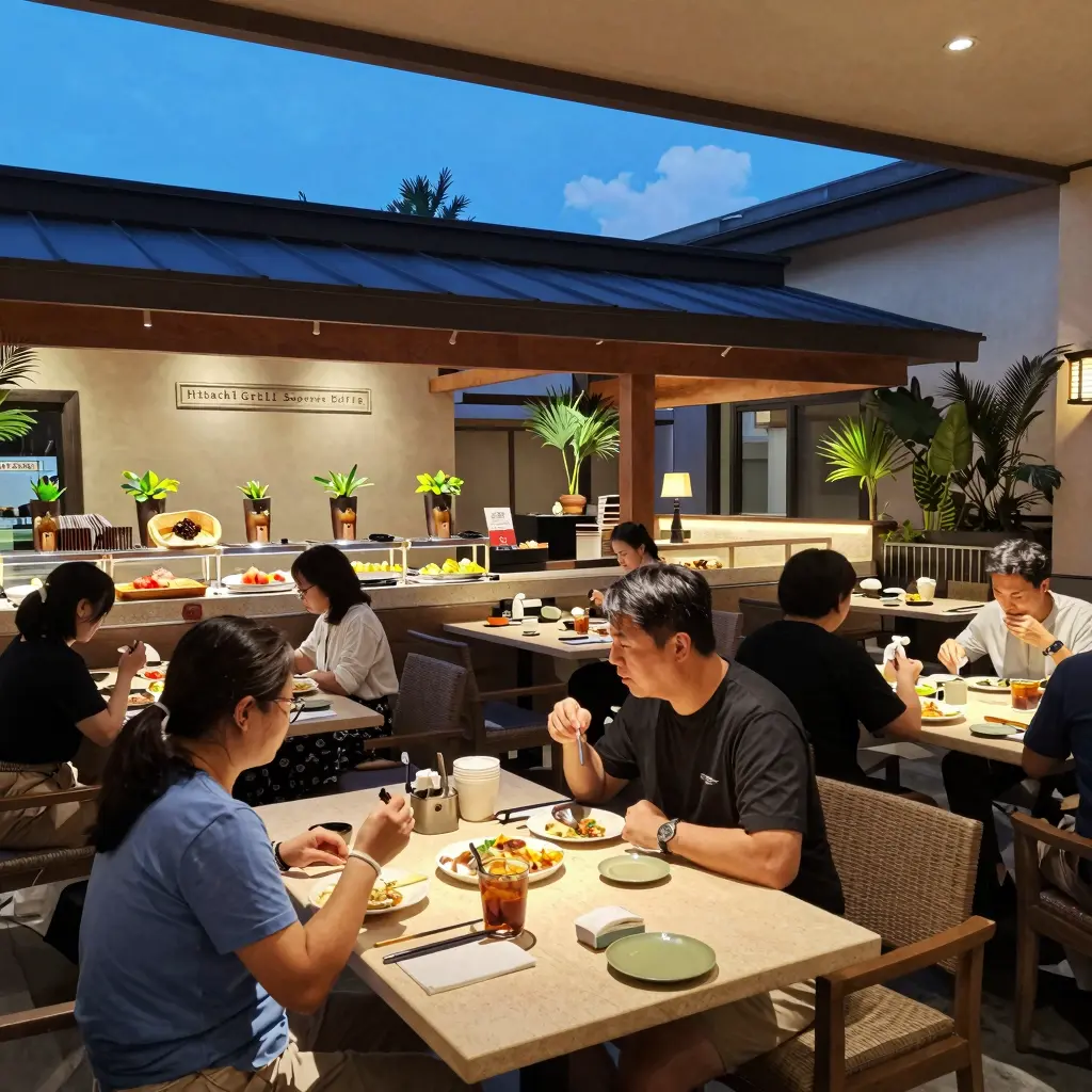 Outdoor Dining at Hibachi Grill Supreme Buffet