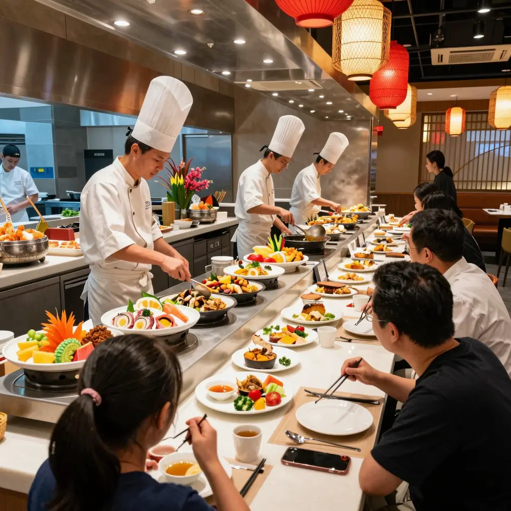 Lively dining experience at Hibachi Grill Supreme Buffet