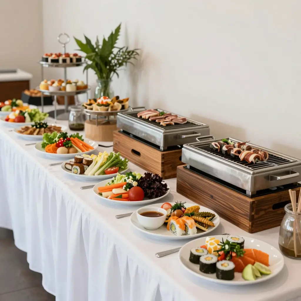 Buffet Setup at Hibachi Supreme Buffet