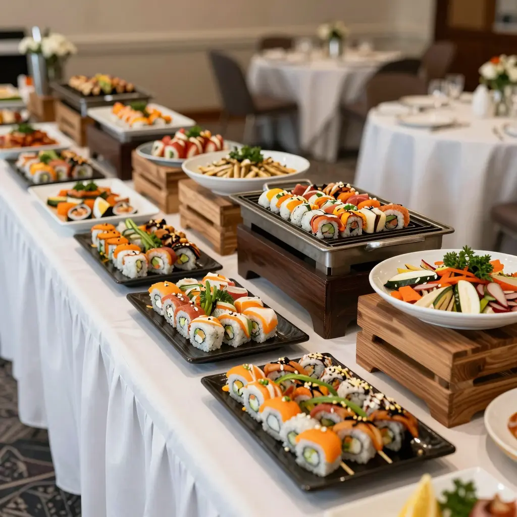 Delicious buffet display