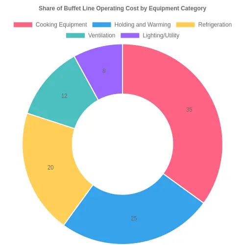 Share of Buffet Line Operating Cost by Equipment Category